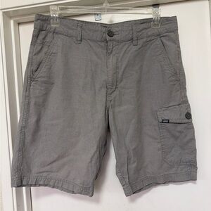 VANS men’s cargo shorts - size 34 - gray/white